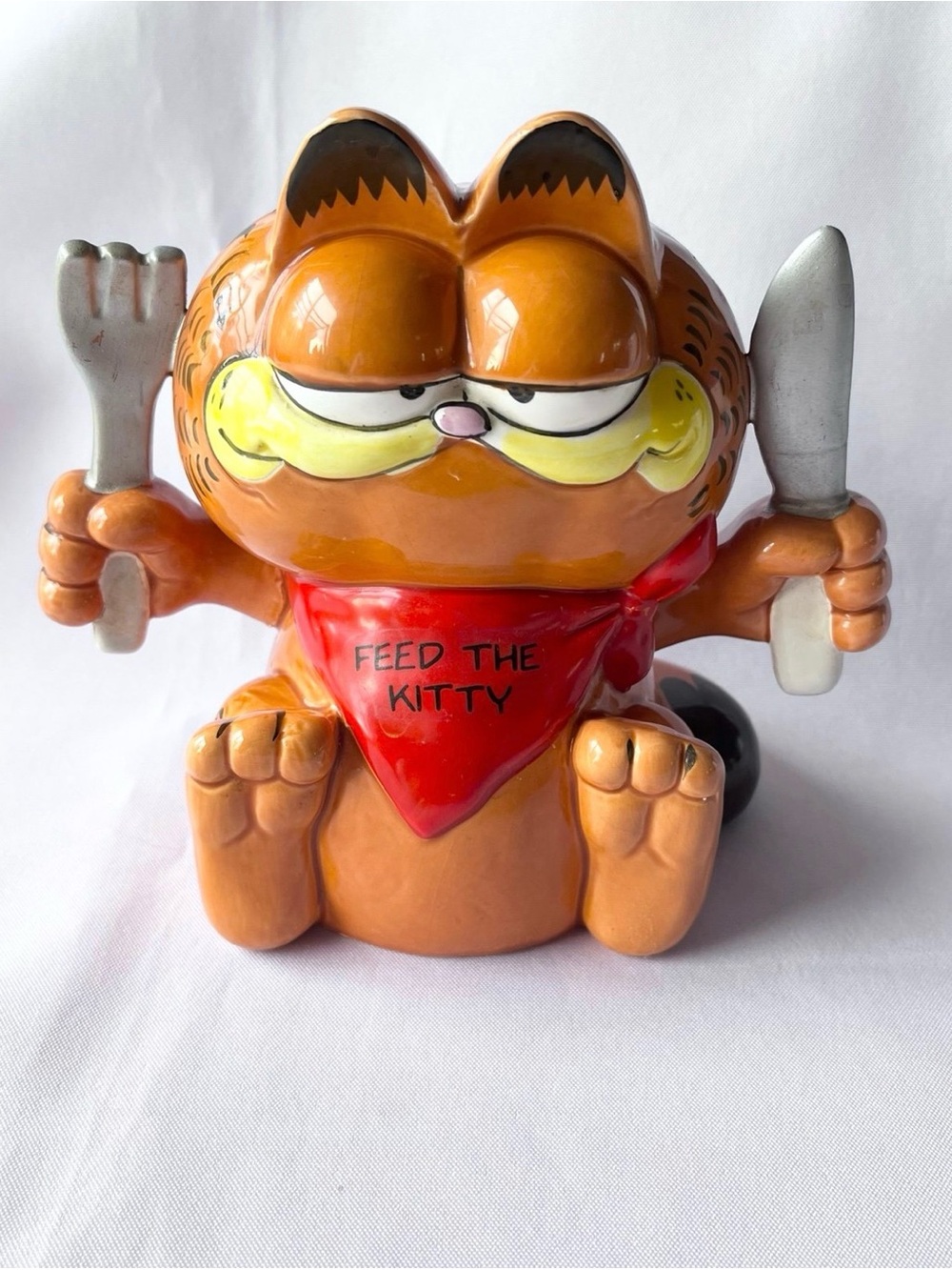 Vintage Garfield Enesco Bank In Excellent Condition